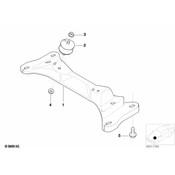 BMW Transmission Crossmember - Genuine BMW 22315A0E6F2
