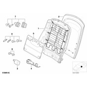BMW Seat Back Panel - Genuine BMW 52108235901