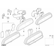 BMW Interior Mirror Manual - Led - Ir (Infrared) - Genuine BMW 51169134425