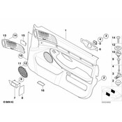 BMW Cover F Footwell Light Cut-Out (Black) - Genuine BMW 51418261519