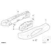 BMW Power Seat Switch - Genuine BMW 52108255377