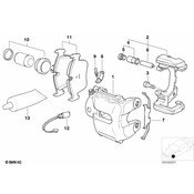 BMW Disc Brake Caliper Bracket - Genuine BMW 34106790921