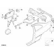 BMW Pulling Strip F Emergency Mechanism - Genuine BMW 51258234140