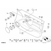 BMW Interior Door Handle Front Left Inner - Genuine BMW 51418200723