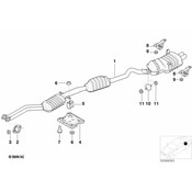 BMW Exhaust Bracket (323Ci 325Ci 330Ci) - Genuine BMW 51712693023