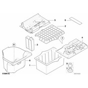 BMW Velcro Fastener - Genuine BMW 51717893999
