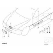 BMW Cover Right Chromium-Plated - Genuine BMW 51218229628