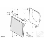 BMW Bracket Fan Housing - Genuine BMW 17117505344