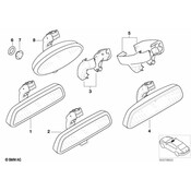 BMW Interior Mirror Ec - Led - Genuine BMW 51169134416