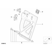 BMW Cover F Roller Cover Support (Black) - Genuine BMW 51478235624