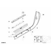 BMW Velcro Fastener - Genuine BMW 51477051798