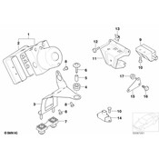 BMW ABS Control Module Bracket - Genuine BMW 34516752664