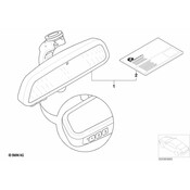 BMW Interior Mirror Ec - Led - Gto - Radio (315 Mhz) - Genuine BMW 51169174309