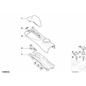 Mini Handbrake Lever Cover (Panther Black) - Genuine Mini 34421171195
