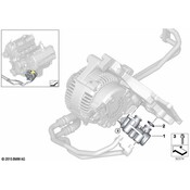 BMW Isa Screw With Washer (M6X25U1) - Genuine BMW 07129905747