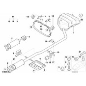 MINI Exhaust Bracket - Genuine MINI 51717037919