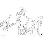 BMW Body A-Pillar Bracket - Genuine BMW 41217064691