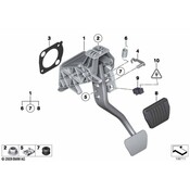 BMW Brake Pedal Return Spring - Genuine BMW 35216772695