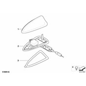 BMW Roof Antenna - Genuine BMW 65206957345