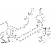 BMW Fuel Pipe Bracket - Genuine BMW 16126758230