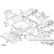 BMW Exhaust Muffler Bracket - Genuine BMW 41127111217