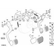 BMW Supporting Bracket Foot Controls (Lsc) - Genuine BMW 35112229128