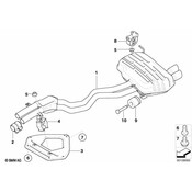 BMW Exhaust Bracket (Z4) - Genuine BMW 51717016939
