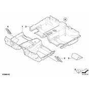 BMW Driver'S Footrest (Flannel Grey) - Genuine BMW 51437011069