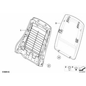 BMW Seat Back Panel - Genuine BMW 52109166910