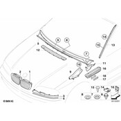 BMW Covering Right (Black) - Genuine BMW 51718220048