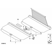 BMW Left Support F Roll.Blind Sight Protect. - Genuine BMW 51479129061