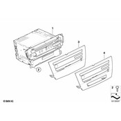 BMW Cover Function Carrier Centre - Genuine BMW 51456976847