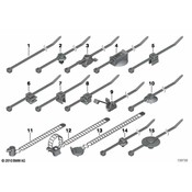 BMW Cable Strap With Bracket - Genuine BMW 61136915974