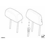 BMW Headrest Guide - Genuine BMW 52207142251