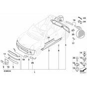 Mini Bumper Corner Cover - Genuine Mini 51127151816