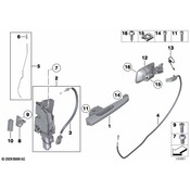 BMW Door Lock Striker Plate - Genuine BMW 51217312545