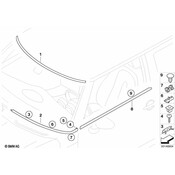 MINI Body B-Pillar Molding Screw - Genuine MINI 07147149489