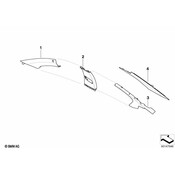 BMW Cover Column A Right (Anthrazit) - Genuine BMW 51437897632