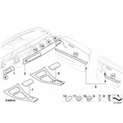 BMW Gasket Decor Panel - Genuine BMW 51166952674