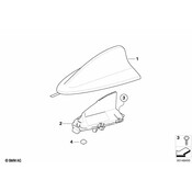 BMW Radio Antenna Mast - Genuine BMW 65209209431