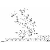 BMW Fixing Clamp Cover - Genuine BMW 51439143451