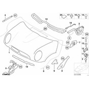 MINI Hood Lift Support Ball Pin - Genuine MINI 51237131776