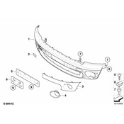 MINI Bumper Trim - Genuine MINI 51112755688