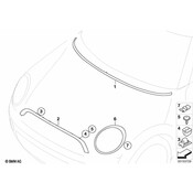 MINI Hood Molding - Genuine MINI 51132751359