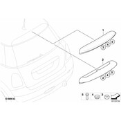 MINI Spoiler Clip - Genuine MINI 07149283157