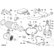 BMW Secondary Throttle Housing Tube Asc (Asc+T) - Genuine BMW 13541747764