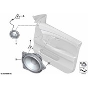 BMW Mid-Range Speaker High End - Genuine BMW 65139224869