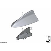 BMW Empty Housing For Roof Antenna Primed - Genuine BMW 65209257007