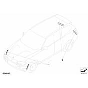 BMW Reflector Left - Genuine BMW 63147179989