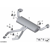 BMW Exhaust Bracket - Genuine BMW 18207558659